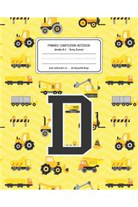 Primary Composition Notebook Grades K-2 Story Journal D