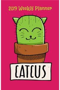 2019 Weekly Planner Catcus