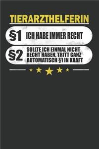 Tierarzthelferin §1 Ich Habe Immer Recht §2 Sollte Ich Einmal Nicht Recht Haben, Tritt Ganz Automatisch §1 in Kraft