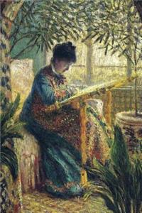 Madame Monet Embroidering by Claude Monet Journal