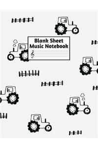 Blank Sheet Music Notebook