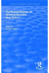 English Register of Godstow Nunnery, Near Oxford