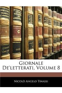 Giornale De'letterati, Volume 8