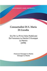Consuetudini Di S. Maria Di Licodia