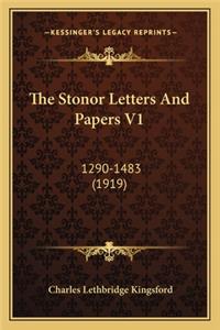 The Stonor Letters And Papers V1