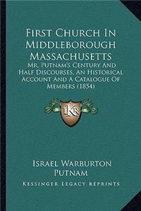 First Church in Middleborough Massachusetts