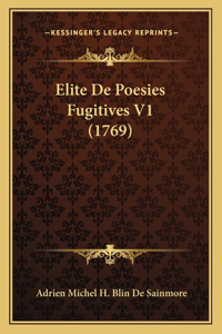 Elite De Poesies Fugitives V1 (1769)
