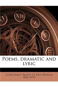 Poems, Dramatic and Lyric