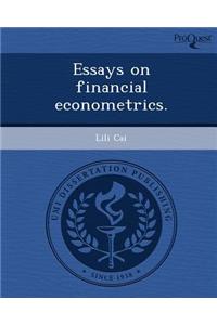 Essays on Financial Econometrics