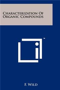 Characterization Of Organic Compounds