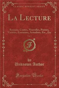 La Lecture, Vol. 5