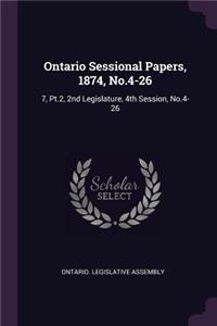 Ontario Sessional Papers, 1874, No.4-26