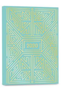 2020 High Note® Mint Geometric in Gold 18-Month Weekly Planner