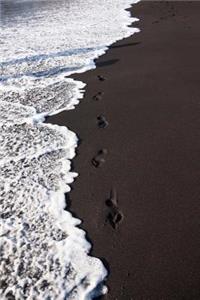 Footprints on a Black Sand Beach Journal