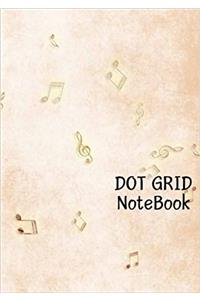 Dot Grid Notebook Music Notes