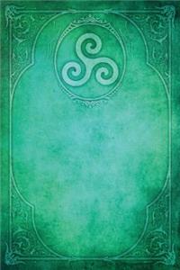 Monogram Triskele (Neopaganism) Notebook