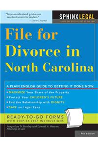 File for Divorce in North Carolina