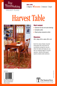 Fine Woodworking's Harvest Table Plan