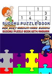 Sudoku Puzzle Book 235 Easy-Medium-Hard Sudoku Sudoku Puzzle Book With Answer