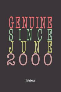 Genuine Since June 2000