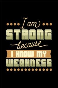 I am strong because i know my weaknes