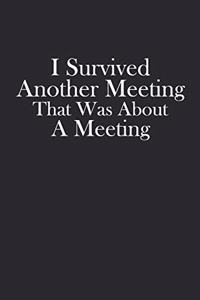 I Survived Another Meeting That Was About A Meeting