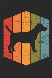 Retro Beagle Notebook - Gift for Beagle Lovers and Dog Owners - Vintage Beagle Diary - Beagle Writing Journal
