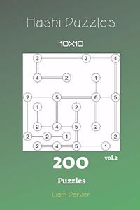 Hashi Puzzles - 200 Puzzles 10x10 vol.2