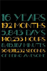 16 Years Of Being Awesome