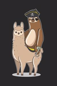 Pirate Sloth Riding Llama