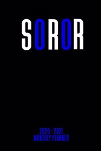 Soror 2020 - 2021 Monthly Planner
