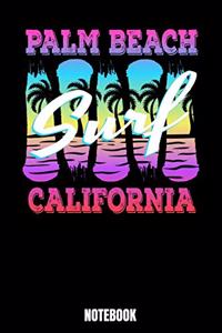 Palm Beach Surf California Notebook