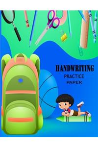 Handwriting Practice Paper: Notebook with Dotted Lined Sheets and beautiful cover for ABC kids, K-3 Students, k-2 students- also kids, girls, boys can use it-110 pages large(8.