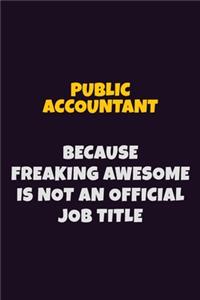 Public Accountant, Because Freaking Awesome Is Not An Official Job Title