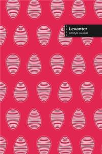 Levanter Lifestyle Journal, Blank Write-in Notebook, Dotted Lines, Wide Ruled, Size (A5) 6 x 9 In (Pink)