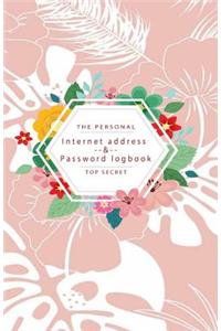 The Peersonal Internet Address & Password Logbook Top secret