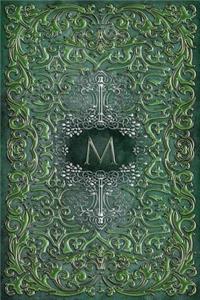 Monogram M Any Day Planner Notebook