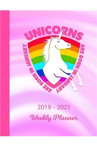 2019 - 2021 Weekly Planner