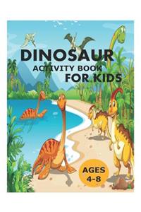 Dinosaur Activity Books for Kids Ages 4-8