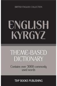 Theme-based dictionary British English-Kyrgyz - 3000 words