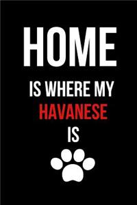 Home Is Where My Havanese Is: Blank Line Journal