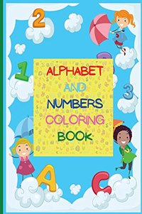 Alphabet and Numbers Coloring Book