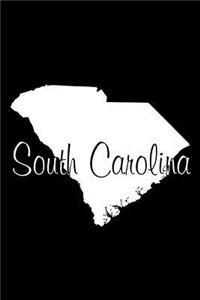 South Carolina - Black Lined Notebook with Margins