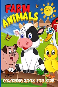 Farm Animals Coloring book For Kids
