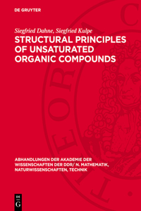 Structural Principles of Unsaturated Organic Compounds