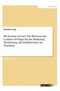 Wo komme ich her? Die Relevanz des Country-of-Origin für das Marketing