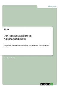 Der Hilfsschuldiskurs im Nationalsozialismus