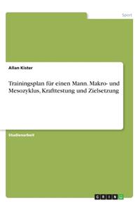 Trainingsplan für einen Mann. Makro- und Mesozyklus, Krafttestung und Zielsetzung