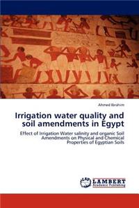 Irrigation water quality and soil amendments in Egypt