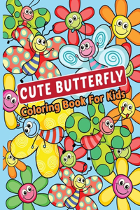 Cute Butterfly Coloring Book for Kids